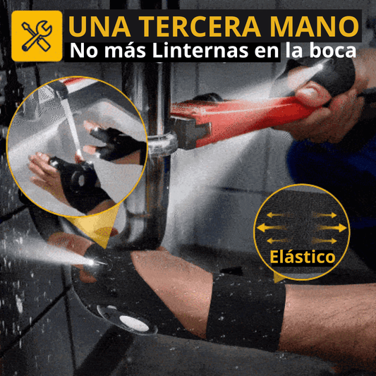 🎄Ofertas navideñas 49% de descuento - Guantes impermeables con linterna LED🦈