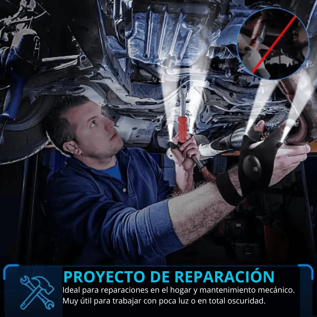 🎄Ofertas navideñas 49% de descuento - Guantes impermeables con linterna LED🦈