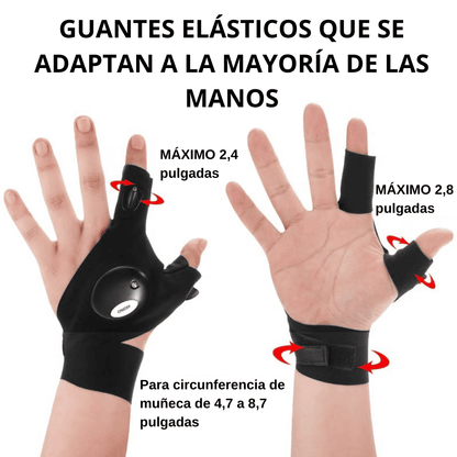 🎄Ofertas navideñas 49% de descuento - Guantes impermeables con linterna LED🦈